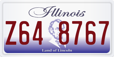 IL license plate Z648767