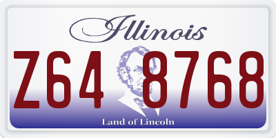 IL license plate Z648768