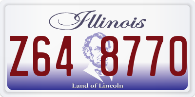 IL license plate Z648770