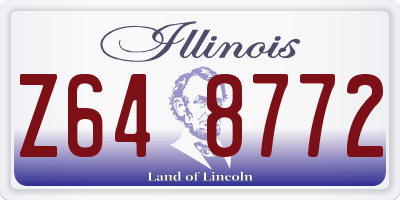IL license plate Z648772