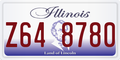 IL license plate Z648780