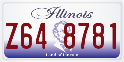 IL license plate Z648781