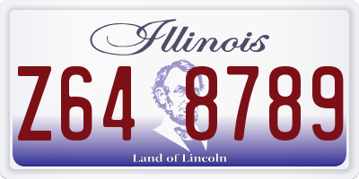 IL license plate Z648789