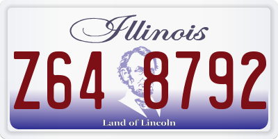 IL license plate Z648792