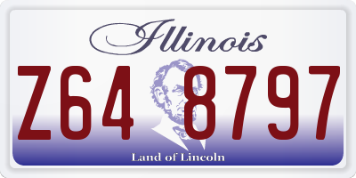 IL license plate Z648797