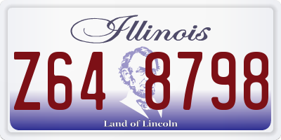 IL license plate Z648798