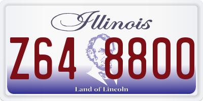 IL license plate Z648800