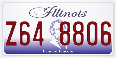 IL license plate Z648806