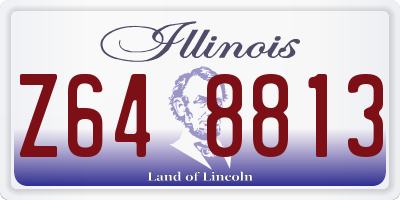 IL license plate Z648813