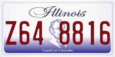 IL license plate Z648816