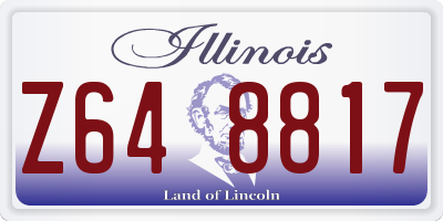 IL license plate Z648817