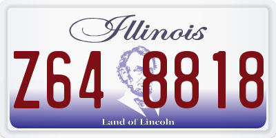 IL license plate Z648818