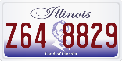IL license plate Z648829