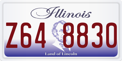 IL license plate Z648830