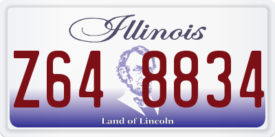 IL license plate Z648834