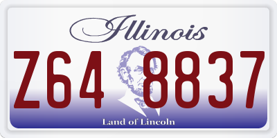 IL license plate Z648837
