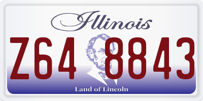 IL license plate Z648843