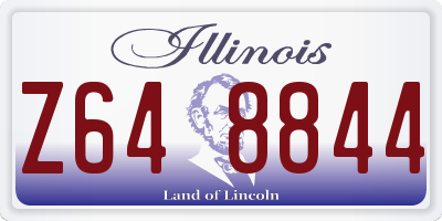IL license plate Z648844