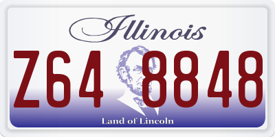 IL license plate Z648848