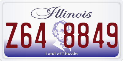 IL license plate Z648849