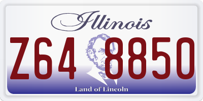 IL license plate Z648850