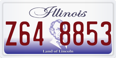 IL license plate Z648853