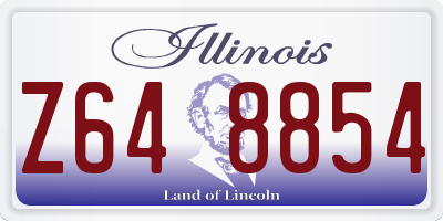IL license plate Z648854