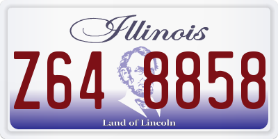 IL license plate Z648858