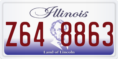 IL license plate Z648863