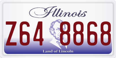 IL license plate Z648868