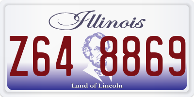 IL license plate Z648869