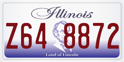 IL license plate Z648872