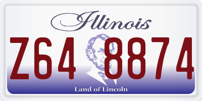 IL license plate Z648874