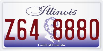 IL license plate Z648880