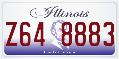 IL license plate Z648883