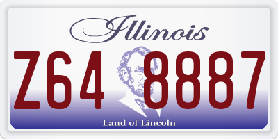 IL license plate Z648887