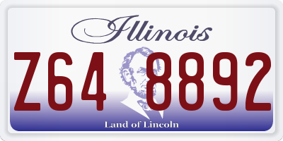 IL license plate Z648892
