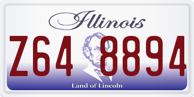 IL license plate Z648894