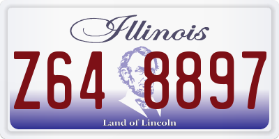 IL license plate Z648897