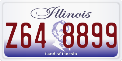 IL license plate Z648899