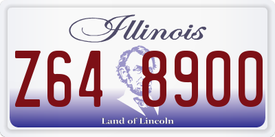 IL license plate Z648900