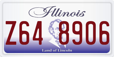 IL license plate Z648906