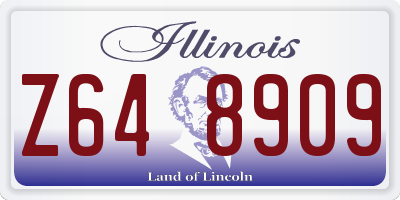 IL license plate Z648909