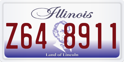 IL license plate Z648911