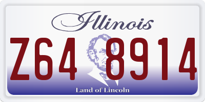 IL license plate Z648914