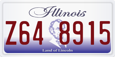 IL license plate Z648915
