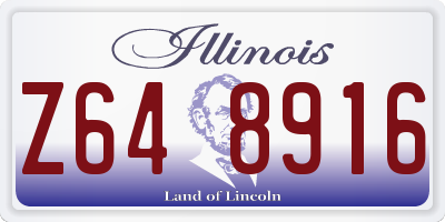 IL license plate Z648916