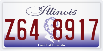 IL license plate Z648917