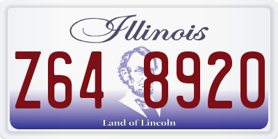 IL license plate Z648920