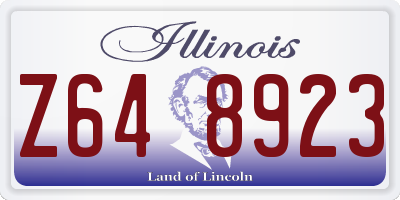 IL license plate Z648923